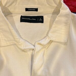 Abercrombie & Fitch Off-White Oversized Polo